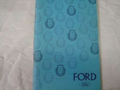 1975 ford original owners manual used