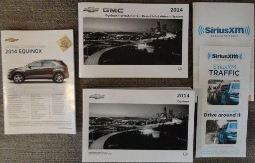 2014 gmchevrolet equinox owners manual set *oem* free shipping!