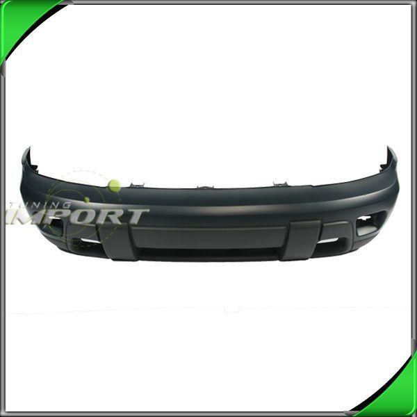 02-08 trailblazer front bumper cover replacement abs plastic primed w/ fog hole