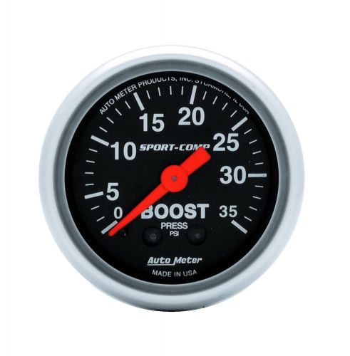 Auto meter 3304 2-1/16in sport comp 0-35 boost gauge