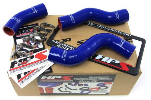 Hps blue fj80 silicone radiator hose kit coolant oem replacement 57-1218-blue