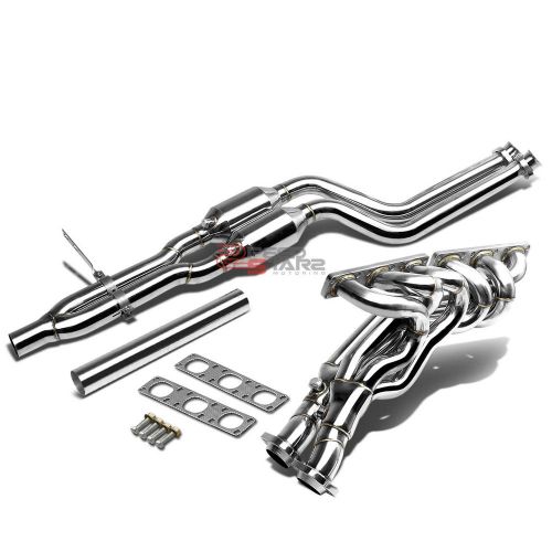 For 99-05 bmw e46 3-series cnc stainless steel header exhaust manifold+y-pipe