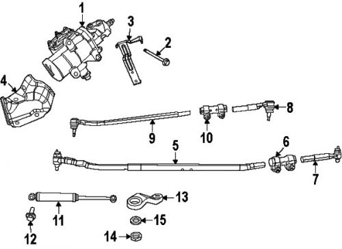 Dodge\ram 68111302aa genuine oem drag link adjust tube