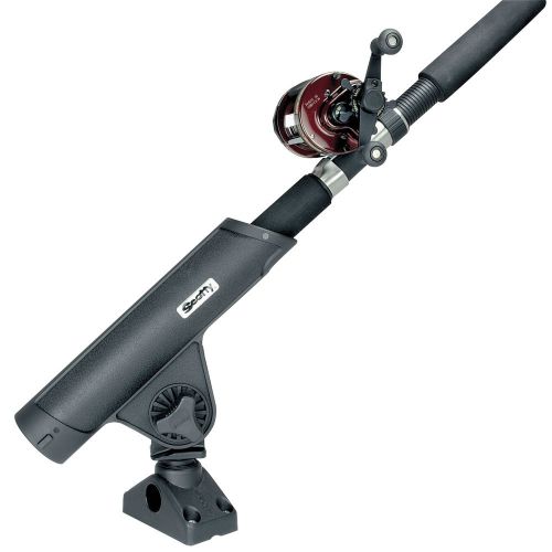 Scotty rodmaster ii rod holder w/241 deck/side mount - black -350