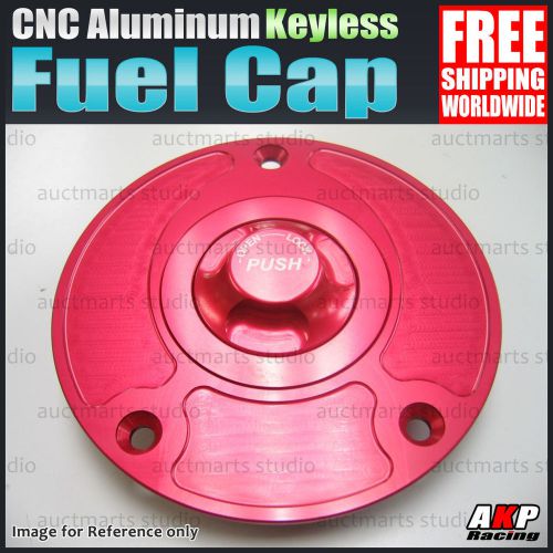 For suzuki gsx1300r hayabusa 08-12 10 cnc keyless fuel cap quick release red sb