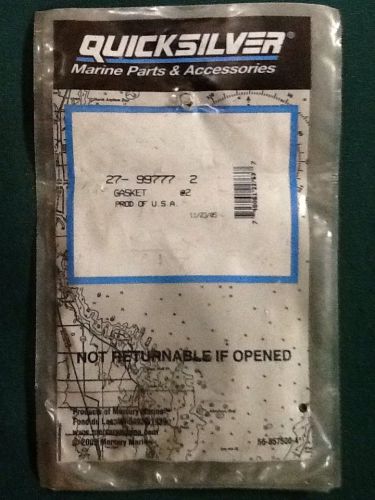 Mercruiser quicksilver new 27-99777 gasket 2 pack