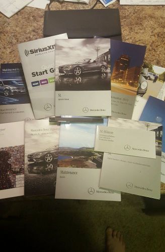 13 mercedes-benz sl class 550  63 65 amg owners manual oem comp. set mint w/ dvd