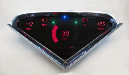 Chevy truck digital dash panel for 1955- 1959 chevy gmc intellitronix blue leds