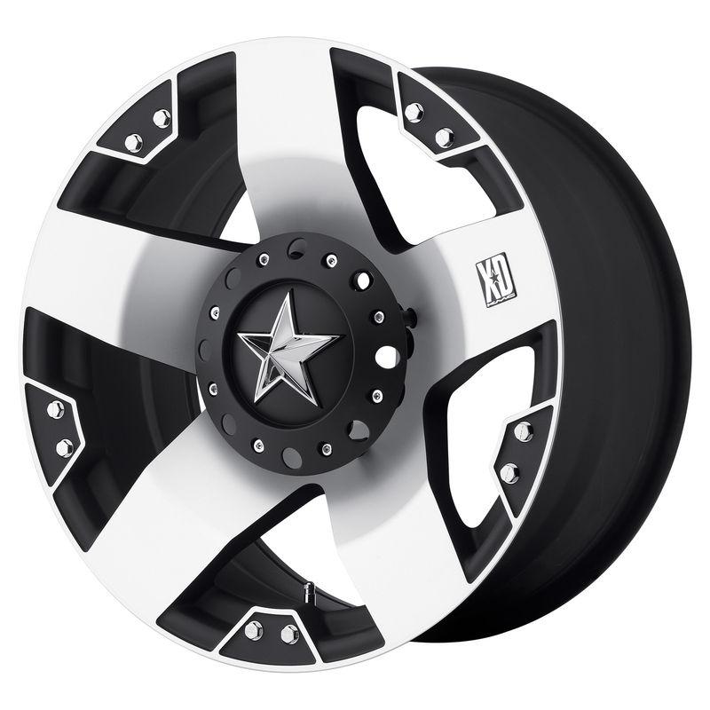 18 inch black mach wheels rims xd 775 rockstar jeep wrangler 2007-2013 only 5x5