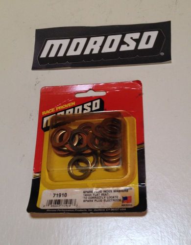 Moroso spark plug index washers (14 mm flat seat) package