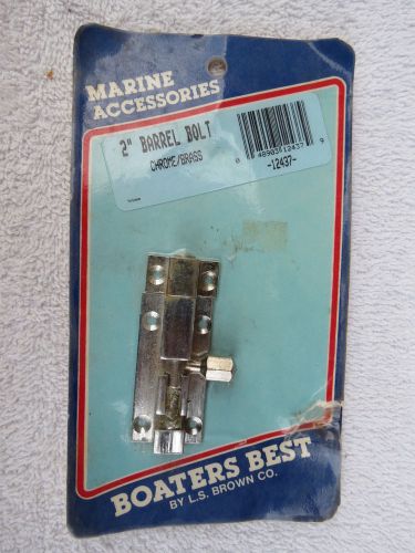 Nib boaters best 2 inch barrel bolt boat ship sail sailboat tug