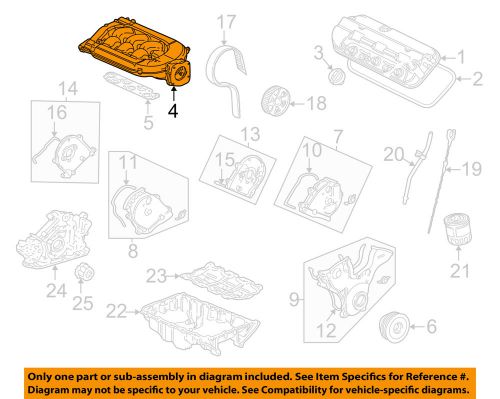 Honda oem 02-04 odyssey-intake plenum 17100p8fa30