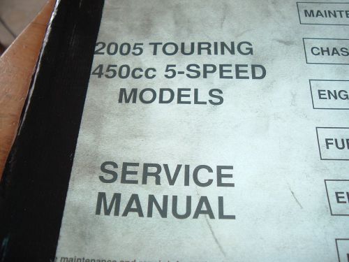 Harley-davidson 2005 touring models service manual p/n 99483-05