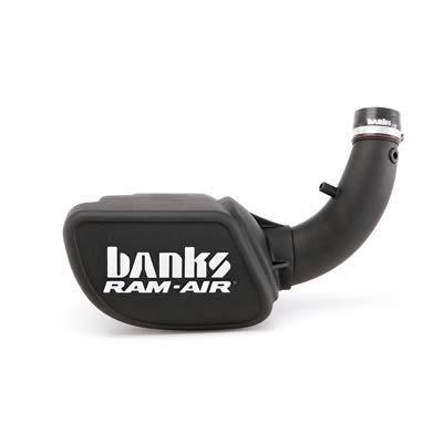 Banks power air intake polyethylene black tube red filter jeep wrangler 3.8l kit