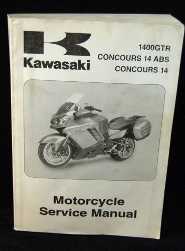 2008 kawasaki 1400gtr &amp; abs concours service manual oem no.99924-1379-01