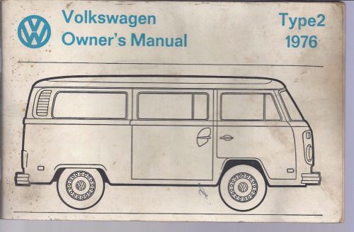 1976  volkswagen type 2 owners manual