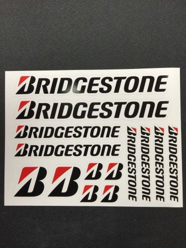Bridgestone tire sticker sheet