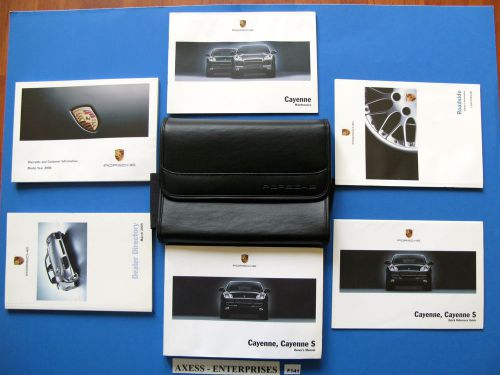 06 2006 porsche (948) cayenne / cayenne s owners users manuals pouch set # f141