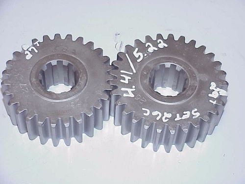 Set 26 quick change 4.43 / 5.22 rear end gears r4 halibrand winters frankland