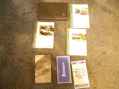 Land rover discovery 2 owners manual set w/ vhs no reserve!!! free shipping!!!!!