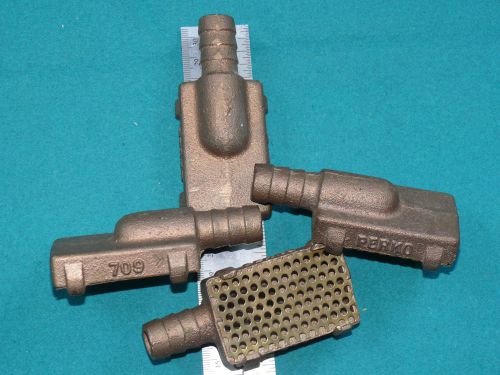 Perko marine 709 cast bronze and brass pump/bilge strainer, unused 4 available