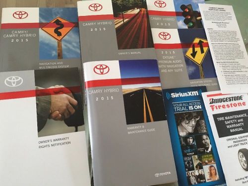 2015 toyota camry hybrid with navigation owners manual complete free s&amp;h