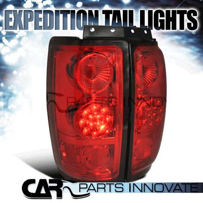 Ford 97-02 expedition led tail lights brake rear lamp altezza red