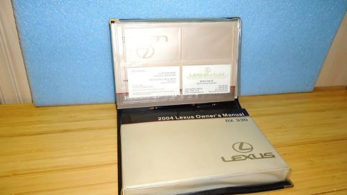 2004 lexus rx330 original owner&#039;s manual leather case free shipping