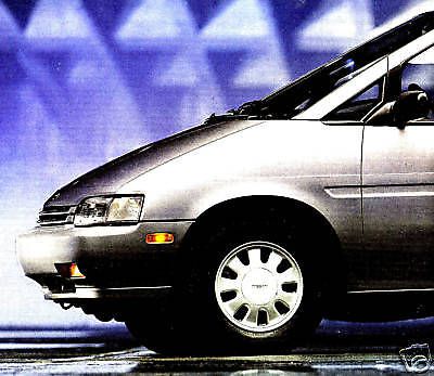 1990 nissan axxess factory brochure -axxess xe-axxess se-axxess awd