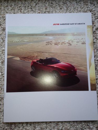 2016 mazda mx-5 miata catalog, sales brochure, with foldout picture