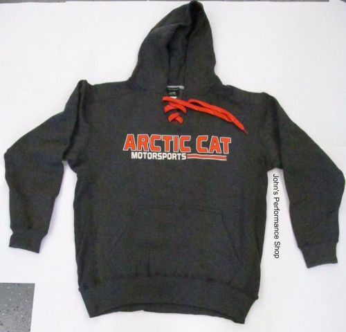 2017 men&#039;s arctic cat hooded sweatshirt w/ laces l xl 2x 5279-474 5279-476