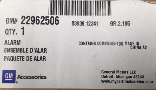 New oe gm alarm inclination sensor 22962506 sierra silverado gmc