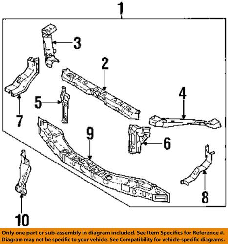 Kia oem 641003e310 radiator support