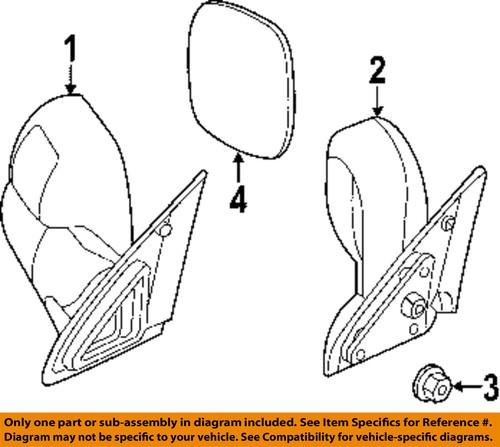 Dodge oem 5161010aa outside mirrors-mirror glass