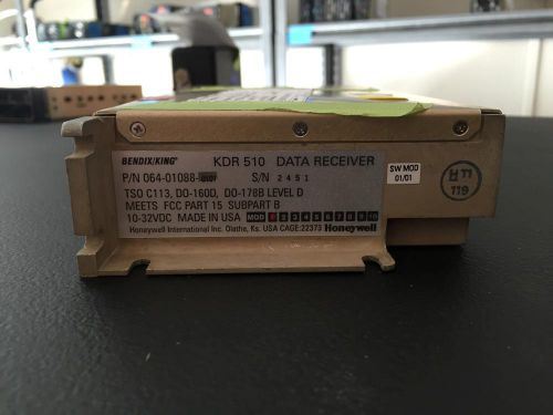 King kdr 510 data receiver p/n 064-01088-0101 kdr-510