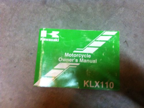 2002-2009 kawasaki klx 110 owners manual