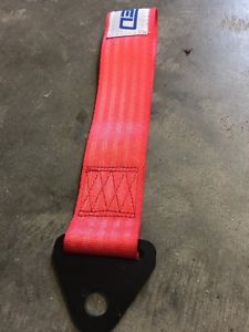 Red cloth tow hook belt