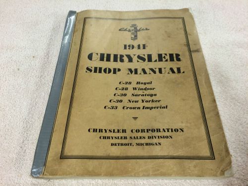 1941 chrysler shop manual