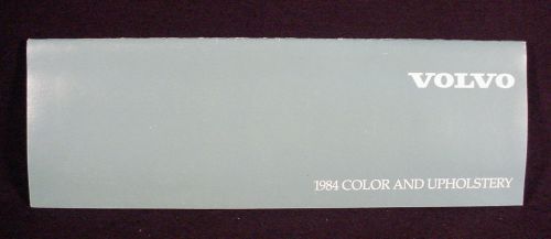 1984 volvo paint color chip brochure - original