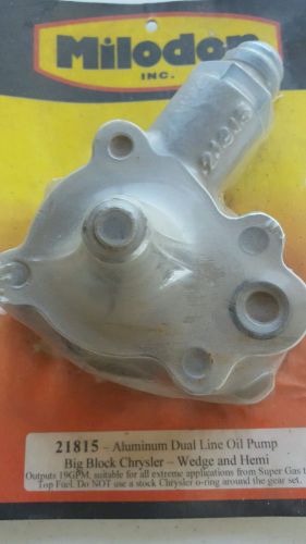 Milodon dual line oil pump hemi or 440