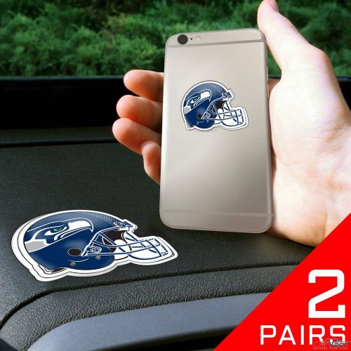 Fanmats - 2 pairs of nfl seattle seahawks dashboard phone grips 13110