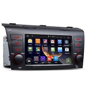 Hd 7&#034; quad core android car stereo gps bluetooth radio wifi dvr usb for mazda3 