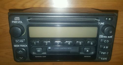 00-04 toyota rav4 tacoma amfm radio cd cassette player 86120-42040 a56818 01 02