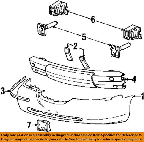 Lincoln oem f8vz17k834ba front bumper-cover molding