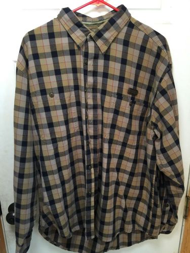 Harley davidson mens plaid shirt euc size large