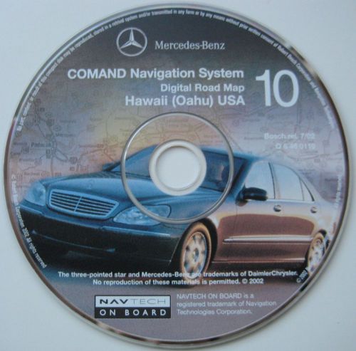 2000 2001 2002 mercedes benz e320 e430 e55 amg navigation cd #10 cover hawaii