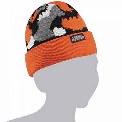 Arctic cat youth team arctic camo beanie - orange / urban camouflage - 5253-174