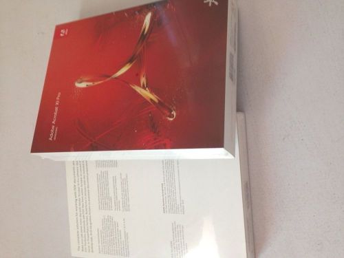 Adobe acrobat xi pro for windows (retail) (1 user/s) new, sealed. never used.!