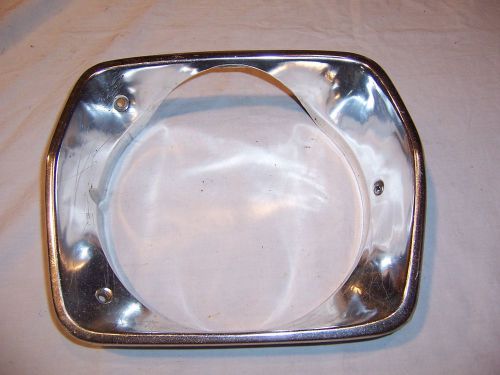 1976 plymouth duster lh head light bezel