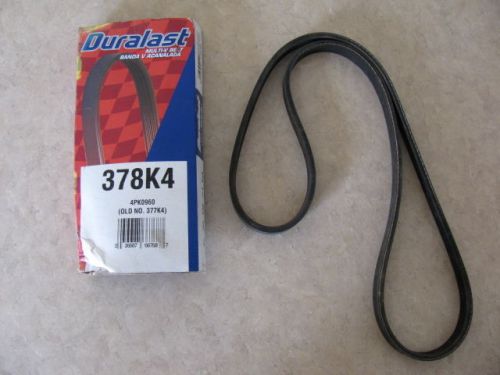 A.c. serpentene  belt multi-v belt 02 chevy avalanche 5.3 duralast # 378k4 new